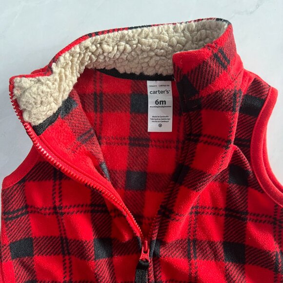 Carter's Buffalo Plaid Vest - Picture 3 of 4